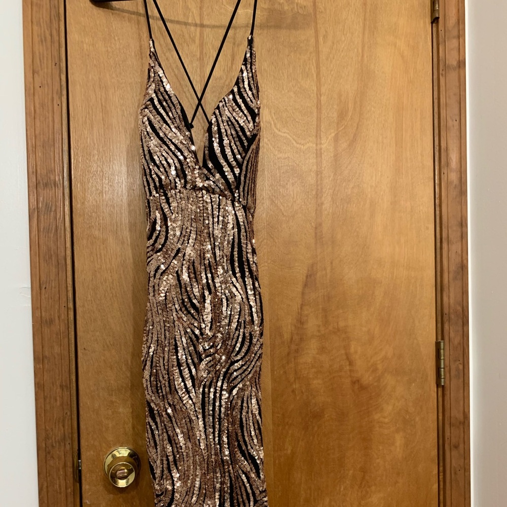 maxi sequence dress